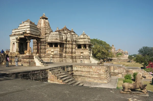 Индуистские храмы Кхаджурахо, Индия — стоковое фото