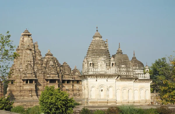Индуистские храмы Кхаджурахо, Индия — стоковое фото