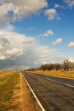 üzüm bağı aracılığıyla yol