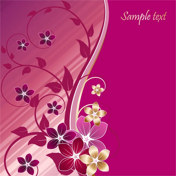 Carte de voeux couleur violette — Image vectorielle