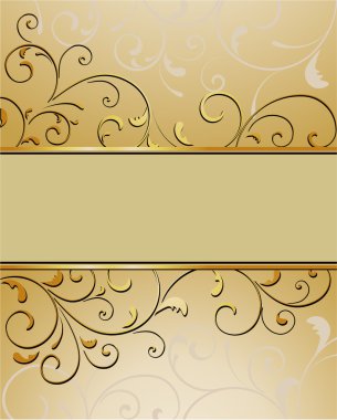 Ornate floral frame clipart