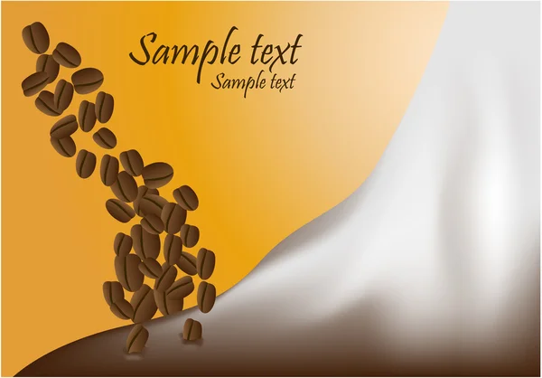 牛奶和咖啡玉米 — 图库矢量图片