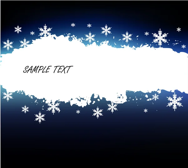 Grunge fond d'hiver — Image vectorielle