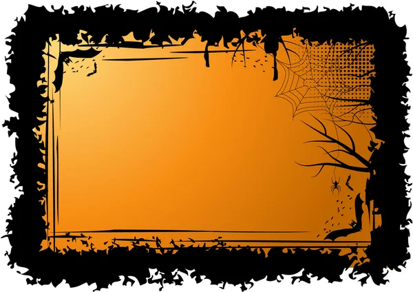 Halloween-Rahmen mit Fledermäusen — Stockvektor