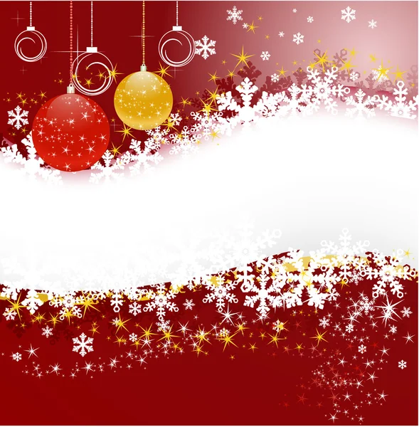 Banner de Navidad con estrellas — Vector de stock