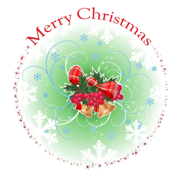 Christmas banner with berry — Stock Vector