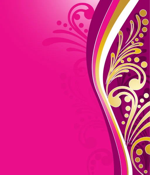 Carte rose élégante — Image vectorielle
