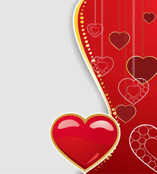 Carte de voeux Valentines — Image vectorielle
