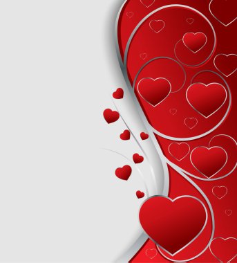 Valentines greeting card clipart