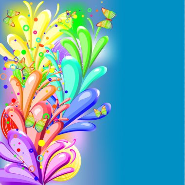 Rainbow background clipart