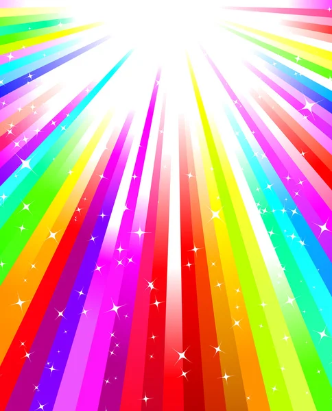 Rainbow burst — Stock Vector