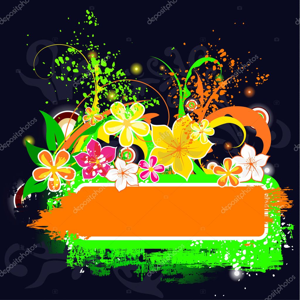 Floral banner Stock Vector by ©d_arts 2454317