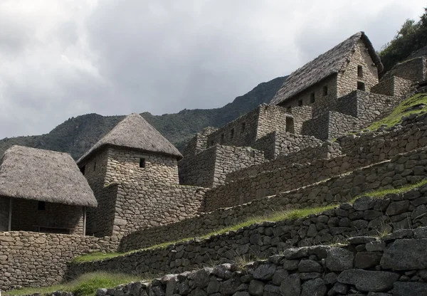 Machu Picchu, case delle guardie — Foto Stock
