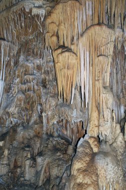 Stalactites in cave clipart