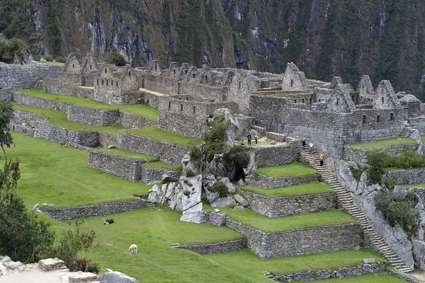 Ruinen von Machu Picchu Stockbild