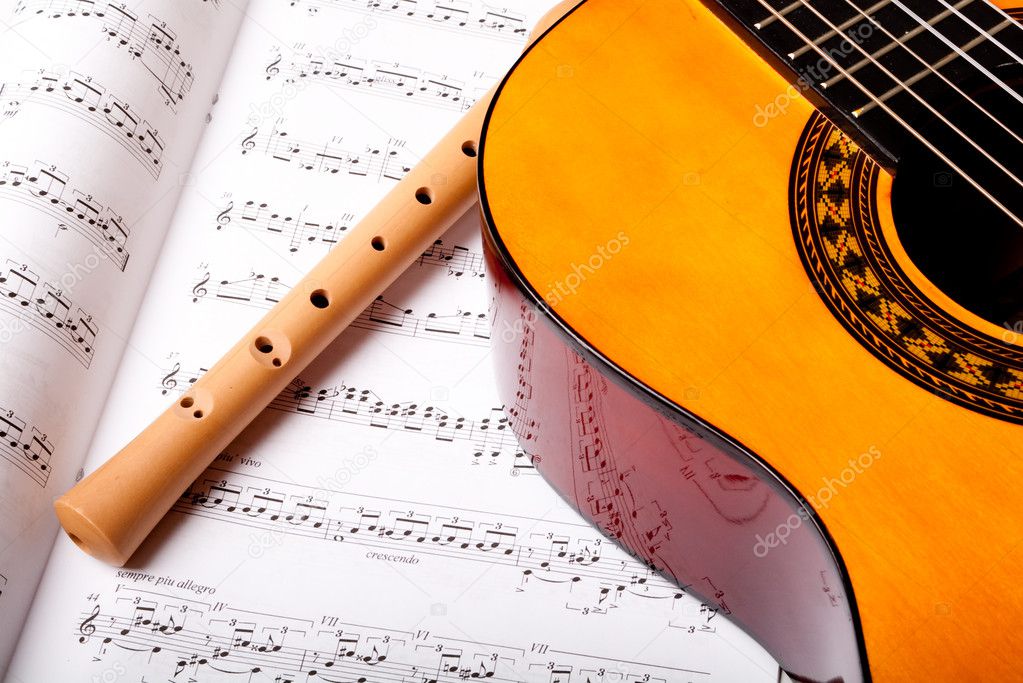 Flute and acoustic guitar