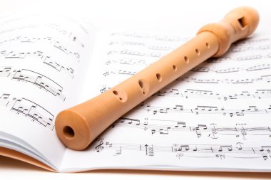 Wooden flute clipart