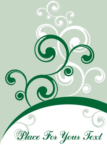 Yeşil çiçek arkaplanı — Stok Vektör