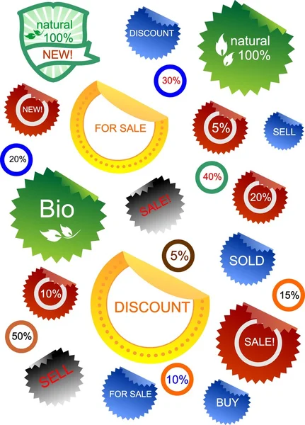 Set of sale icons — Stock Vector