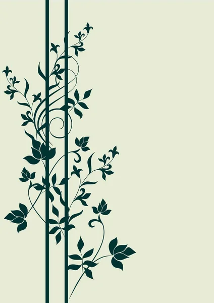 Dekorativ gren — Stock vektor