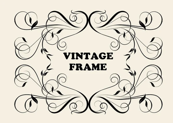 Décor vintage pour texte — Image vectorielle