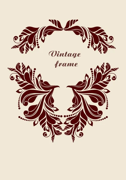 Vintage decor for text — Stock Vector