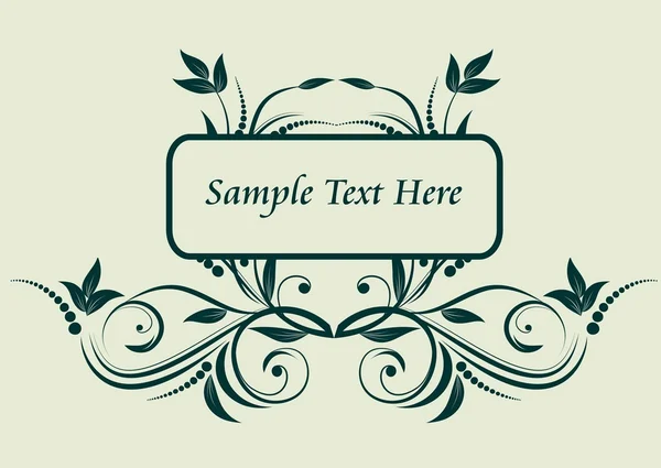 Vintage Dekor für Text — Stockvektor