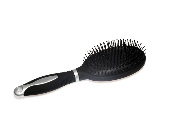 Black hair comb isolated over white back — Stock Photo, Image