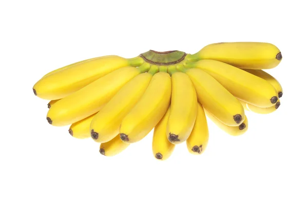 Świeżych bananów na białym tle — Zdjęcie stockowe
