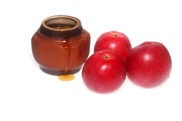 Sweet Honey & Apples — Stock Photo, Image