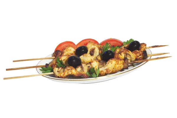 Shish kebab, shashlik, kabob, cabob — Stock Photo, Image