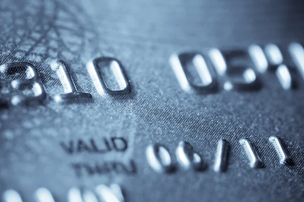 stock image Macro shoot of a credit card