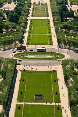 champs de mars'ın havadan görünümü