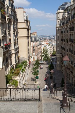 Streets of Paris - Montmartre, France clipart