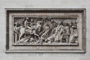 Relief at Arc de Triomphe. Paris, France clipart