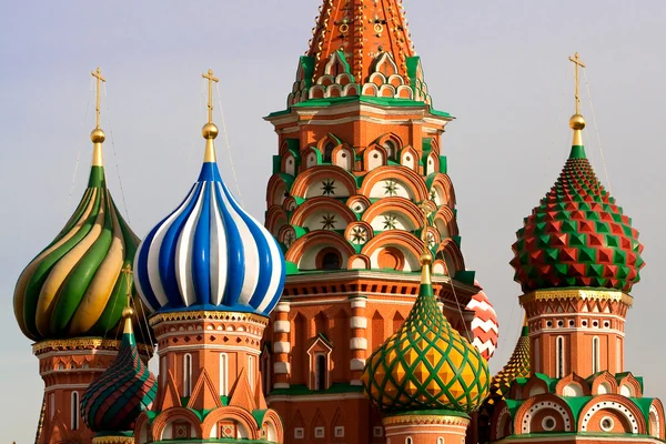 Catedral de San Albahaca en Moscú, Rusia — Foto de Stock