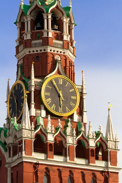 Spaskaya tower nebo moskevský Kreml — Stock fotografie