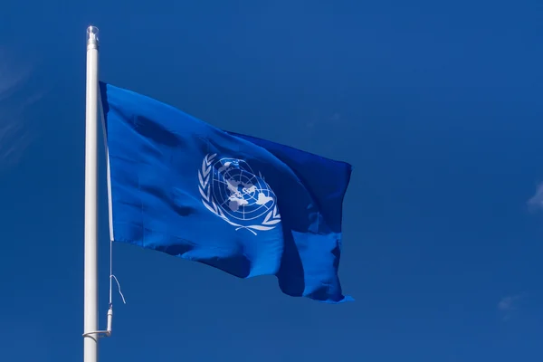 Vlag van de Verenigde Naties — Stockfoto