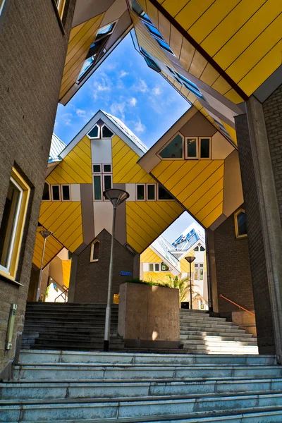 Kubické domy v Rotterdamu — Stock fotografie