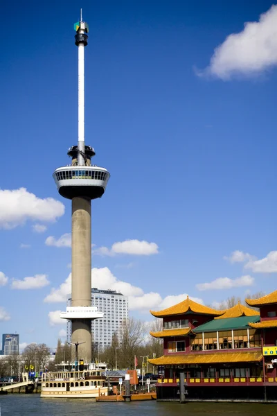 Wieża Euromast w Rotterdamie — Zdjęcie stockowe