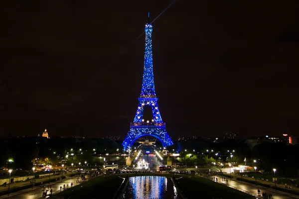 Eiffel tower in August 2008 — Stock Photo, Image