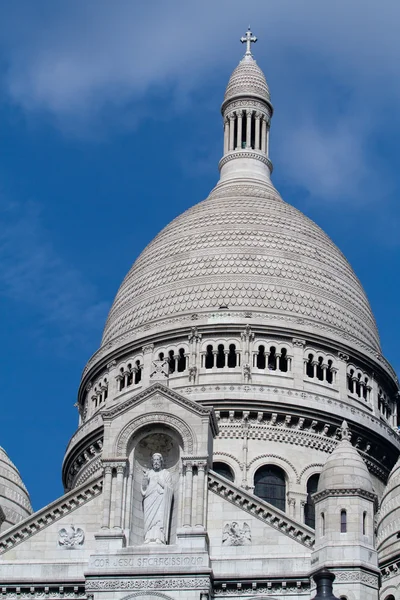 圣心大教堂 （巴黎，法国的详细信息) — 图库照片
