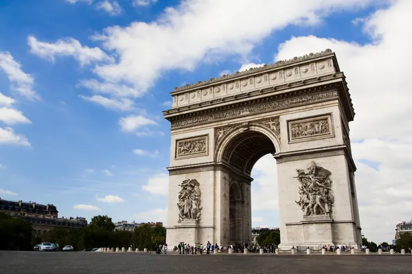 Arco do Triunfo. Hora do dia. Paric, França — Fotografia de Stock