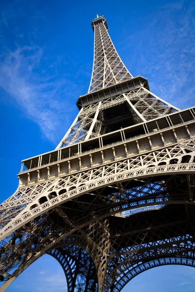 Close view on Eiffel Tower — стокове фото