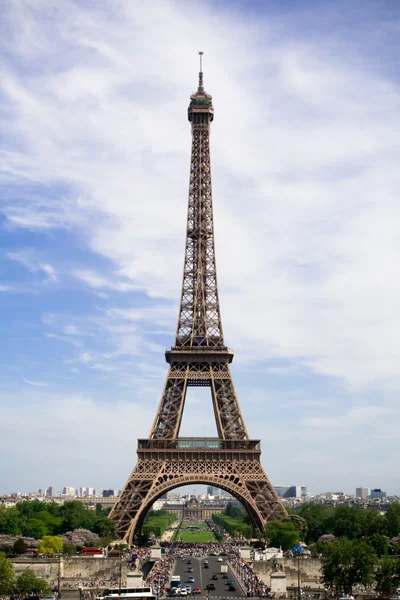 Eiffelova věž. jarní čas — Stock fotografie