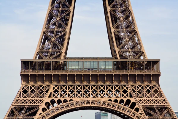 Eiffelova věž podrobnosti. Paříž, Francie — Stock fotografie