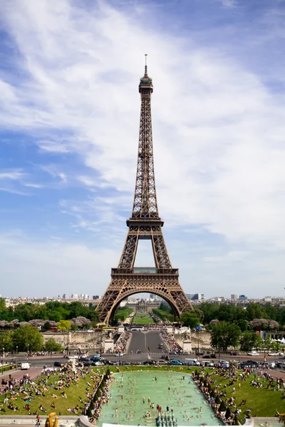 Τον πύργο του Άιφελ. Παρίσι, Γαλλία — Φωτογραφία Αρχείου