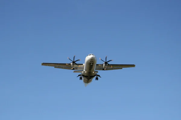 Landing airplane Royalty Free Stock Images