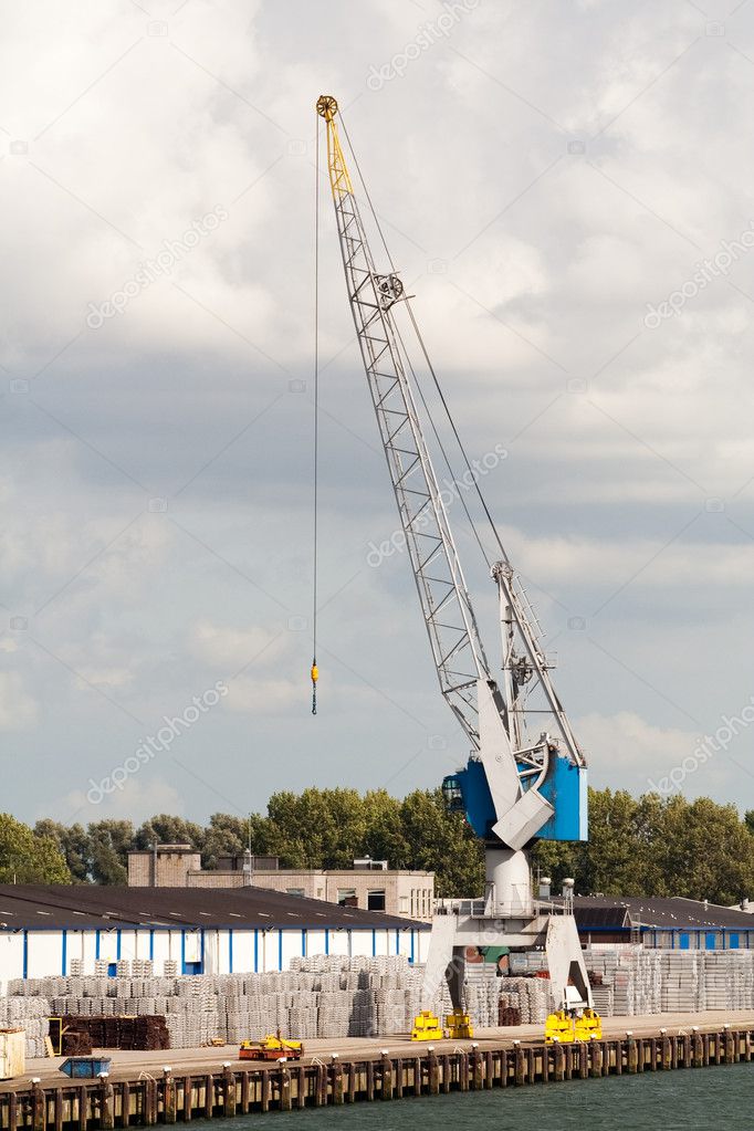 Crane in a port