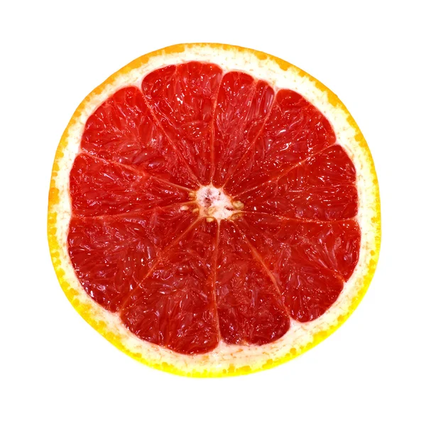 Грейпфрут. Изолированный, на белой спине — стоковое фото